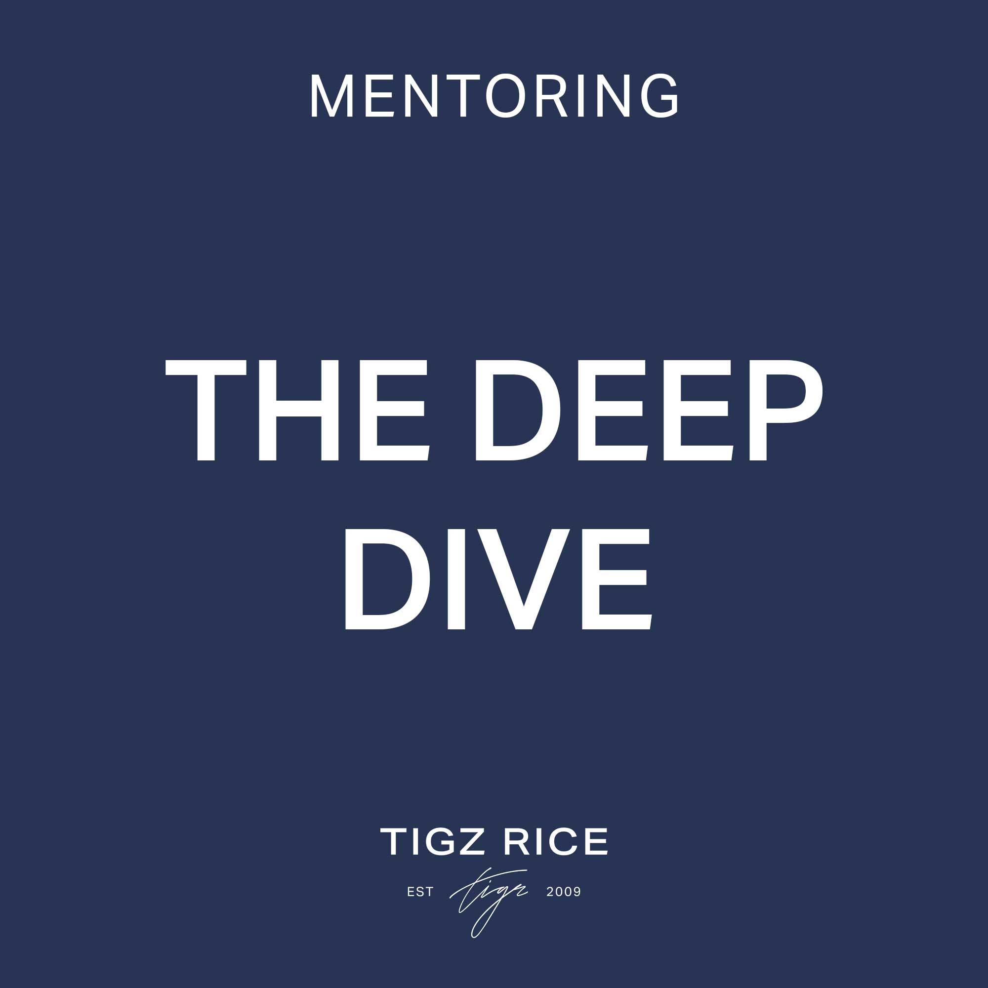 Mentoring: The Deep Dive - Tigz Rice | Empowerment Photographer